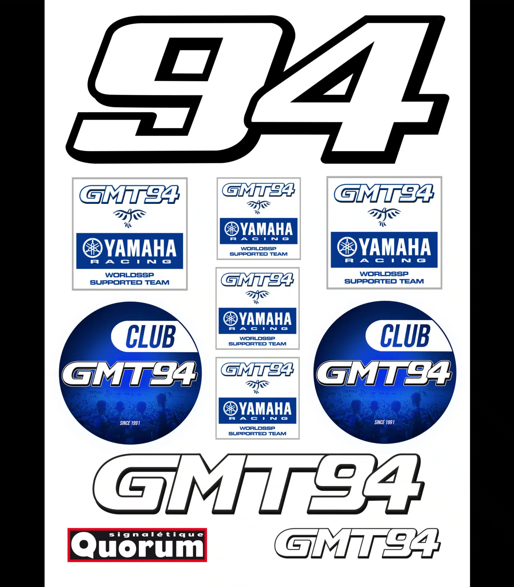 Planche de stickers GMT94 2026 - Boutique GMT94